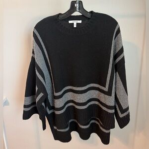 10 Crosby Derek Lam Black and Gray Sweater, Size Medium